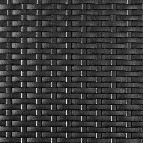 STÓŁ CATERINGOWY RATTAN SKŁADANY W WALIZKĘ - 180 CM CZARNY