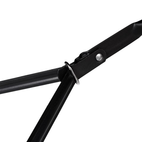 STÓŁ CATERINGOWY RATTAN SKŁADANY W WALIZKĘ - 180 CM CZARNY