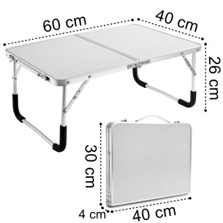 STOLIK TURYSTYCZNY KEMPINGOWY MARCO BIAŁY WALIZKA