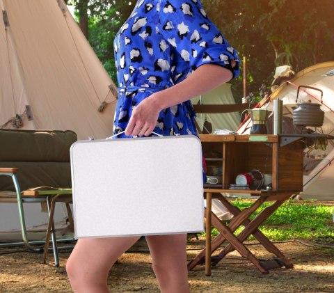 STOLIK TURYSTYCZNY KEMPINGOWY MARCO BIAŁY WALIZKA