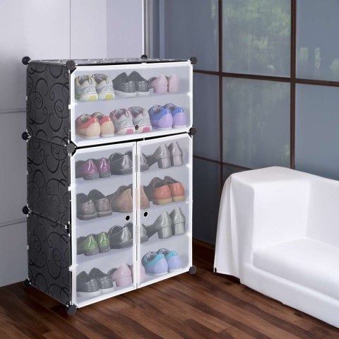 SZAFKA MODUŁOWA NA BUTY RAKIA CZARNA