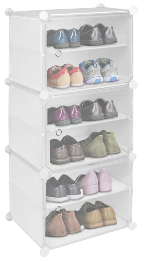 SZAFKA NA BUTY MODUŁOWA GARDEROBA POLA BIAŁA