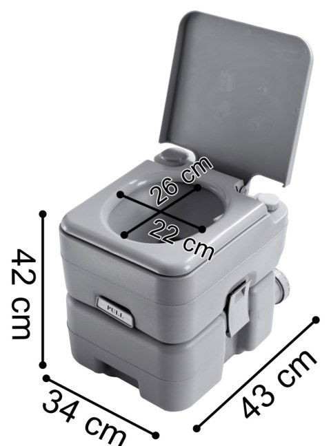 TOALETA PRZENOŚNA MOBILNA VESSA 20L