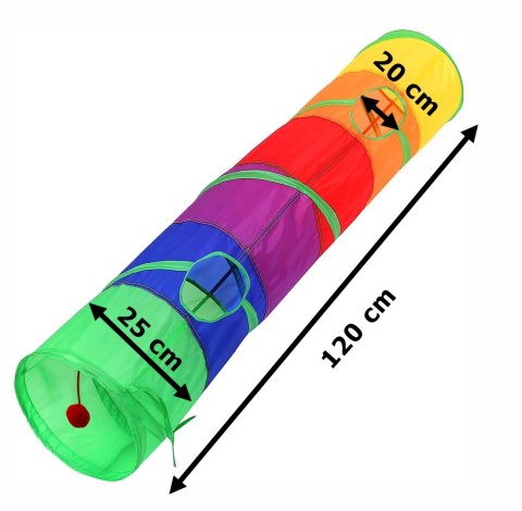 TUNEL DŁUGI SPRĘŻYNA ZABAWKA DLA KOTA FIGARO