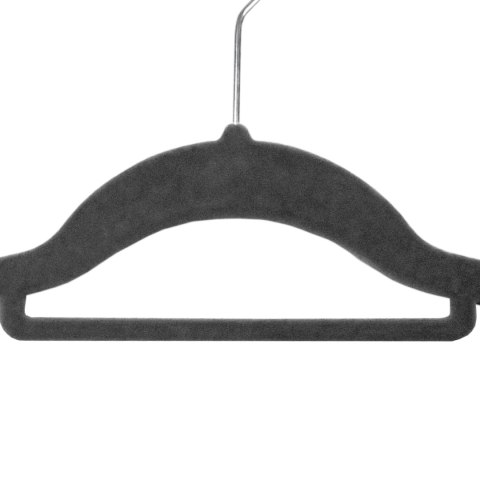 WIESZAK WELUROWY MAXI KOMPLET 60 SZT GRAFITOWY