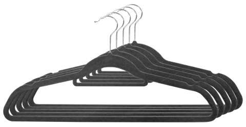 WIESZAK WELUROWY MAXI KOMPLET20 SZT GRAFITOWY