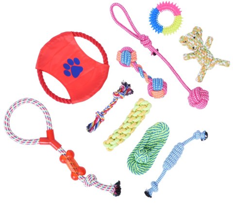 ZESTAW 10 ZABAWEK DLA PSA DYLAN SZARPAKI