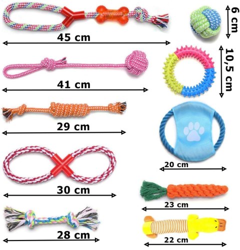 ZESTAW 10 ZABAWEK DLA PSA SERGIO SZARPAKI
