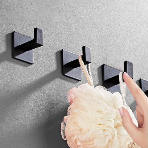 ZESTAW 2 WIESZAKÓW Z ALUMINIUM KSANTI CZARNY