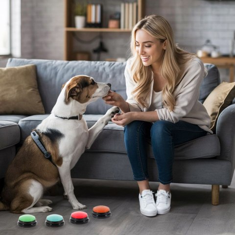 ZESTAW 4 PRZYCISKÓW KOMUNIKACYJNYCH DLA PSA TALKER