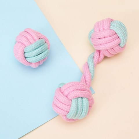 ZESTAW 7 ZABAWEK DLA PSA PINKY SZARPAKI RÓŻOWE