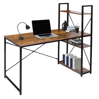 Biurko industrialne loft Trosa Rustic postarzany dąb