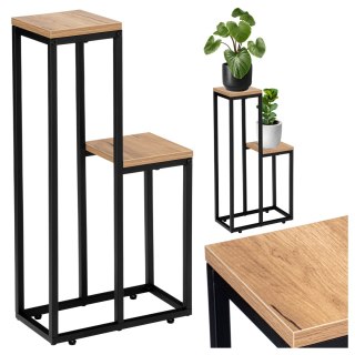 Kwietnik stojący czarny HAZEL CRAFT