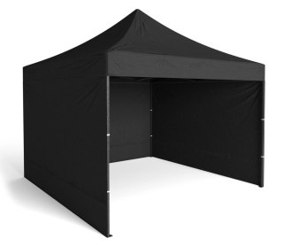 Pawilon handlowy ekspresowy 3x3 m 3 ściany czarny