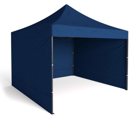 Pawilon handlowy ekspresowy 3x3 m 3 ściany niebieski