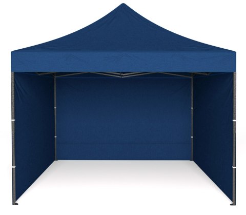Pawilon handlowy ekspresowy 3x3 m 3 ściany niebieski