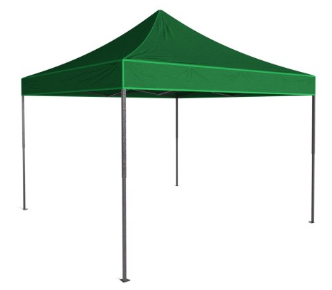 Pawilon handlowy ekspresowy 3x3 m 3 ściany zielony