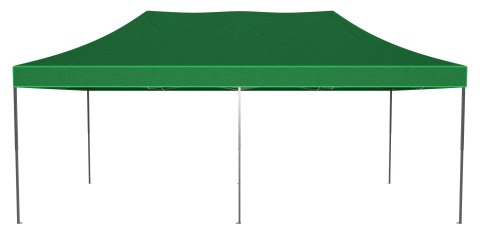 Pawilon handlowy ekspresowy - 3x6 m - 3 ściany - zielony