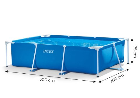 Basen ogrodowy stelażowy prostokątny 3x2 m Intex Basen ogrodowy stelażowy prostokątny 3x2 m Intex