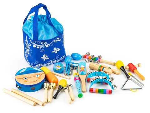 Zestaw muzyczny 16 instrumentów dla dzieci + torba ECOTOYS Zestaw muzyczny 16 instrumentów dla dzieci + torba ECOTOYS
