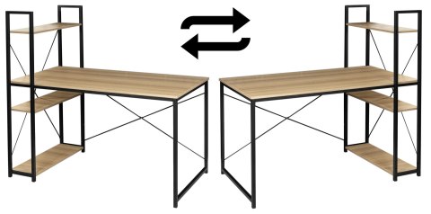 BIURKO INDUSTRIALNE LOFTOWE TROSA MODERN OAK