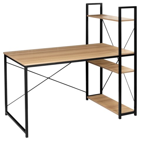 BIURKO INDUSTRIALNE LOFTOWE TROSA MODERN OAK