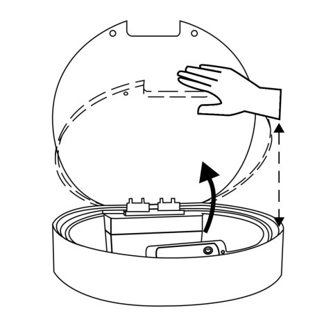 KOSZ NA ŚMIECI AUTOMATYCZNY JUNK BIAŁY