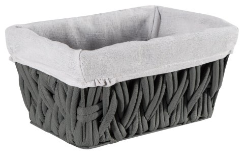 KOSZYK PLECIONY DARLA GRAFITOWY 30X20X15 CM