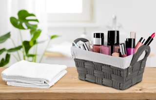 KOSZYK PLECIONY GRAFITOWY LILO 30X20X15 CM