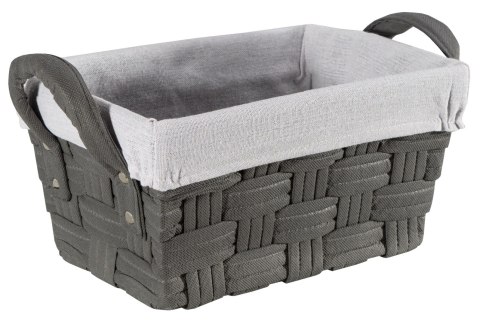 KOSZYK PLECIONY GRAFITOWY LILO 30X20X15 CM
