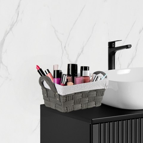 KOSZYK PLECIONY GRAFITOWY LILO 30X20X15 CM