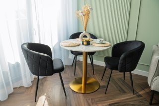 KRZESŁO HAMPTON VELVET CZARNE