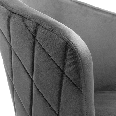 KRZESŁO HAMPTON VELVET GRAFITOWE