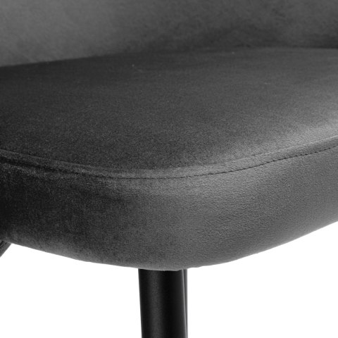 KRZESŁO HAMPTON VELVET GRAFITOWE