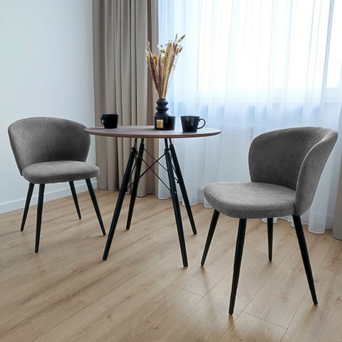 KRZESŁO KROSBY SZTRUKS GRAFITOWE