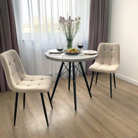 KRZESŁO BOUCLE DENVER TEDDY BEŻOWE