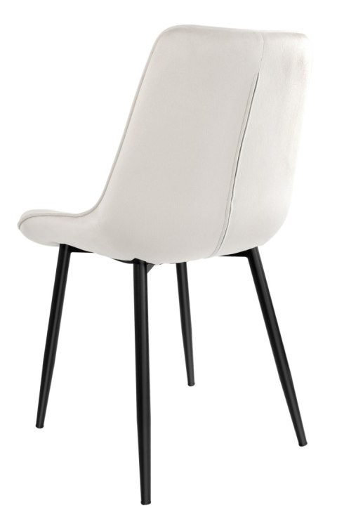 KRZESŁO WELUROWE NORMAN VELVET BEŻOWE