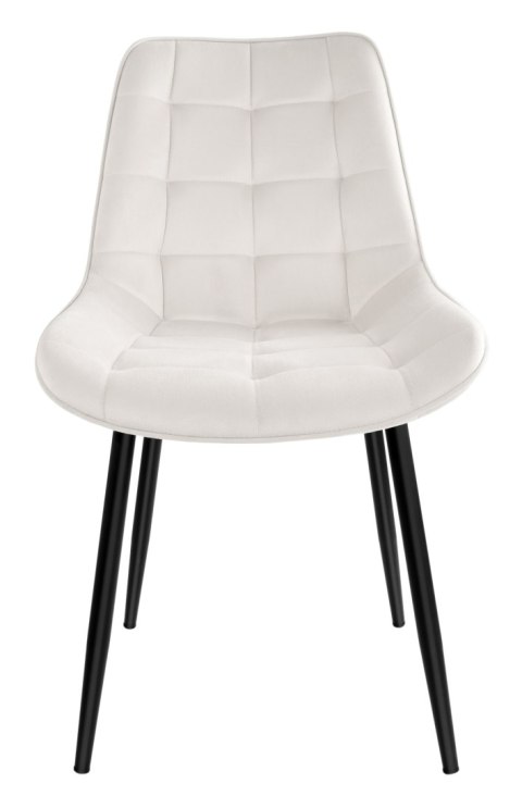 KRZESŁO WELUROWE NORMAN VELVET BEŻOWE