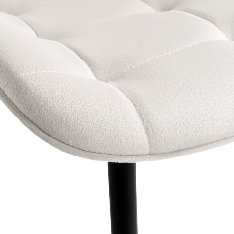 KRZESŁO WELUROWE NORMAN VELVET BEŻOWE