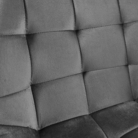 KRZESŁO WELUROWE NORMAN VELVET GRAFITOWE