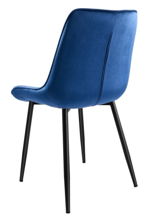 KRZESŁO WELUROWE NORMAN VELVET GRANATOWE