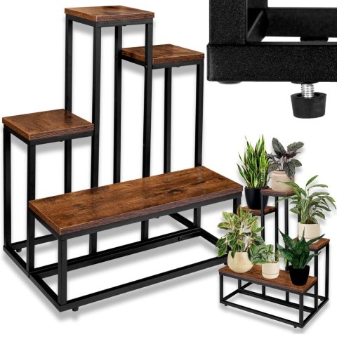 KWIETNIK STOJĄCY LOFT ANTIRES RUSTIC STOJAK NA KWIATY