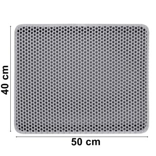 MATA DLA KOTA WYCIERACZKA CATSY 40X50 CM SZARA
