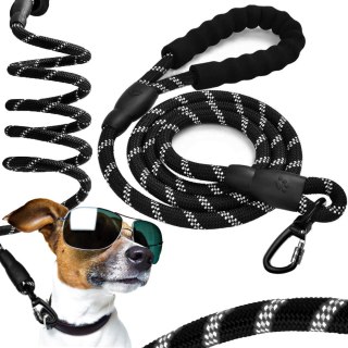 MOCNA SMYCZ DLA PSA TRENINGOWA ODBLASKOWA KOBE 3M CZARNA