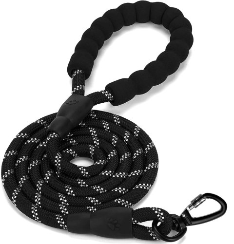 MOCNA SMYCZ DLA PSA TRENINGOWA ODBLASKOWA KOBE 3M CZARNA