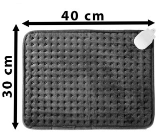 PODUSZKA MATA ELEKTRYCZNA GRETA SZARA 30X40 CM