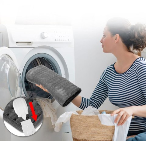 PODUSZKA MATA ELEKTRYCZNA GRETA SZARA 30X40 CM