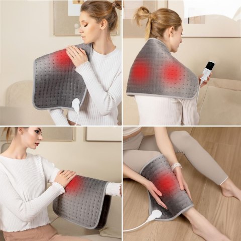 PODUSZKA MATA ELEKTRYCZNA GRETA SZARA 30X40 CM