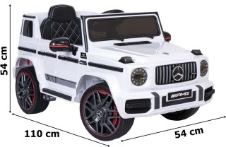 SAMOCHÓD ELEKTRYCZNY DLA DZIECI MERCEDES AMG G63 BIAŁY