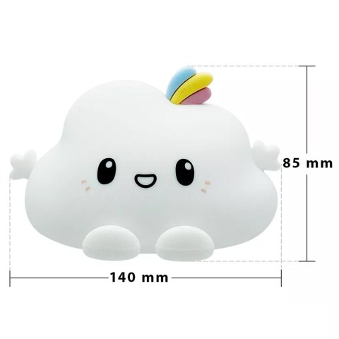 SILIKONOWA LAMPKA NOCNA CHMURKA LED RGB